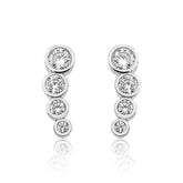 Silver 4 Stone Women's Earrings